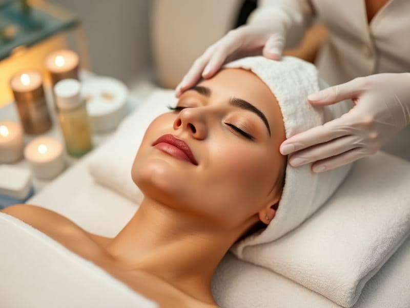 At-home facial treatment in Cape Town